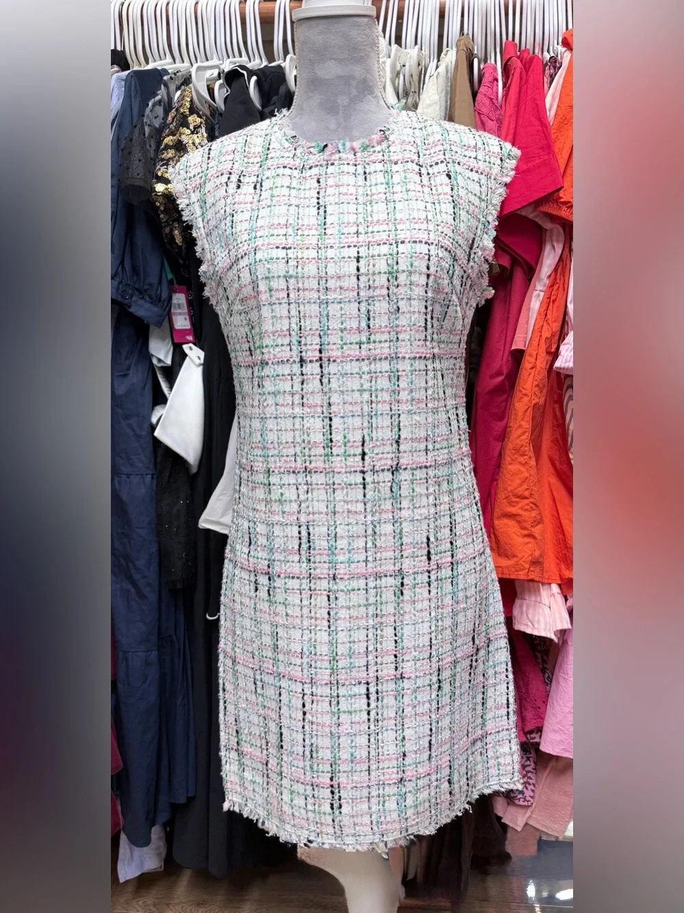 NWOT kate spade pastel tweed shift dress
